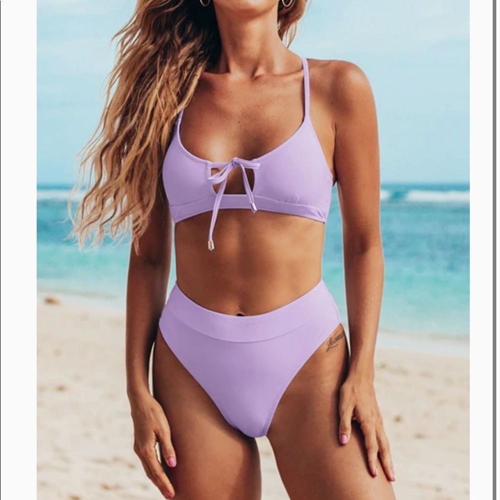 BRAND NEW Cupshe Purple bathing suit